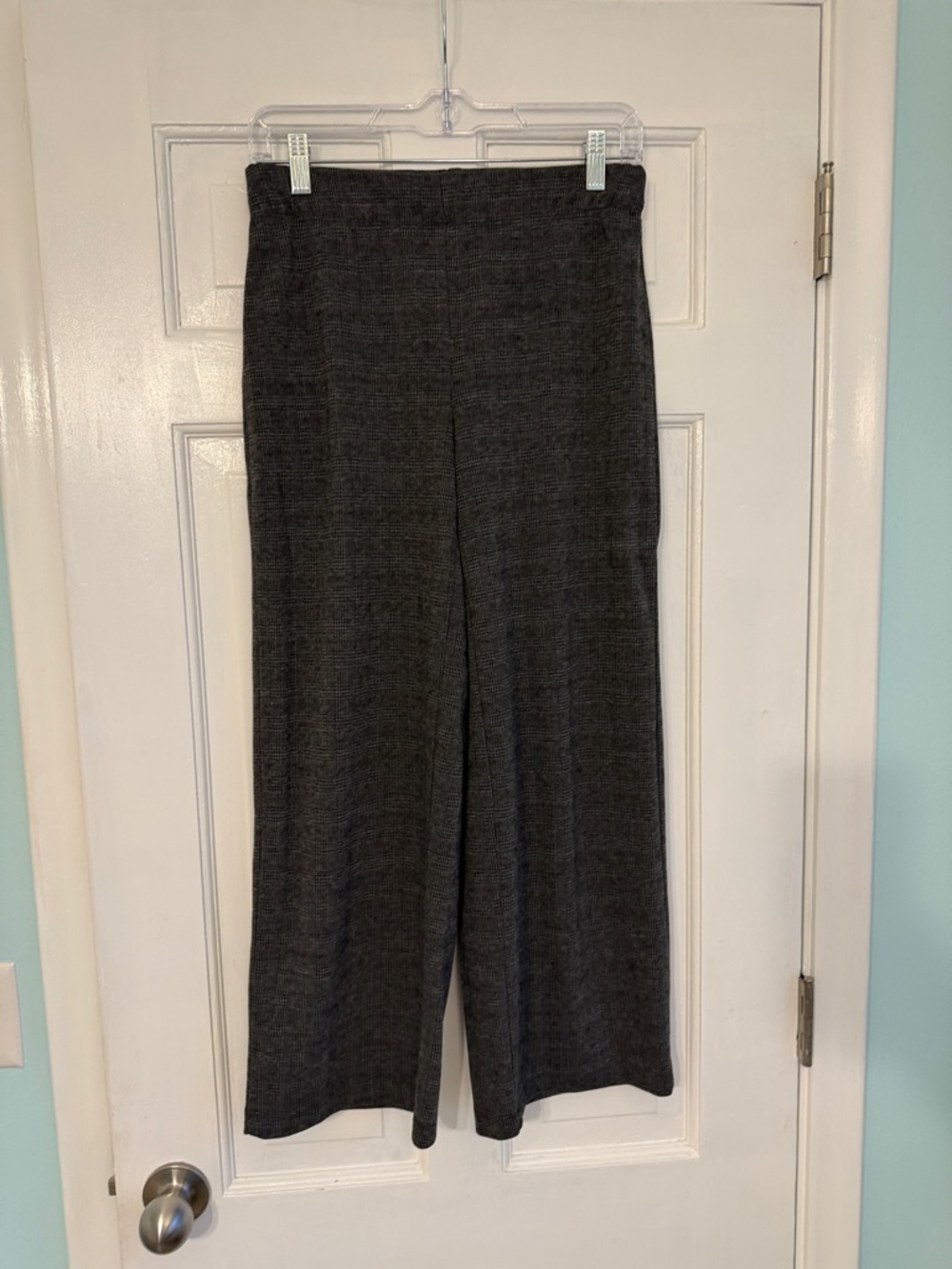 Jules & Leopold Wide-Leg Knit Pants in Dark Charcoal